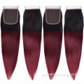 Precio barato color rojo indio color color 1b/99J Extensiones de cabello Virgin